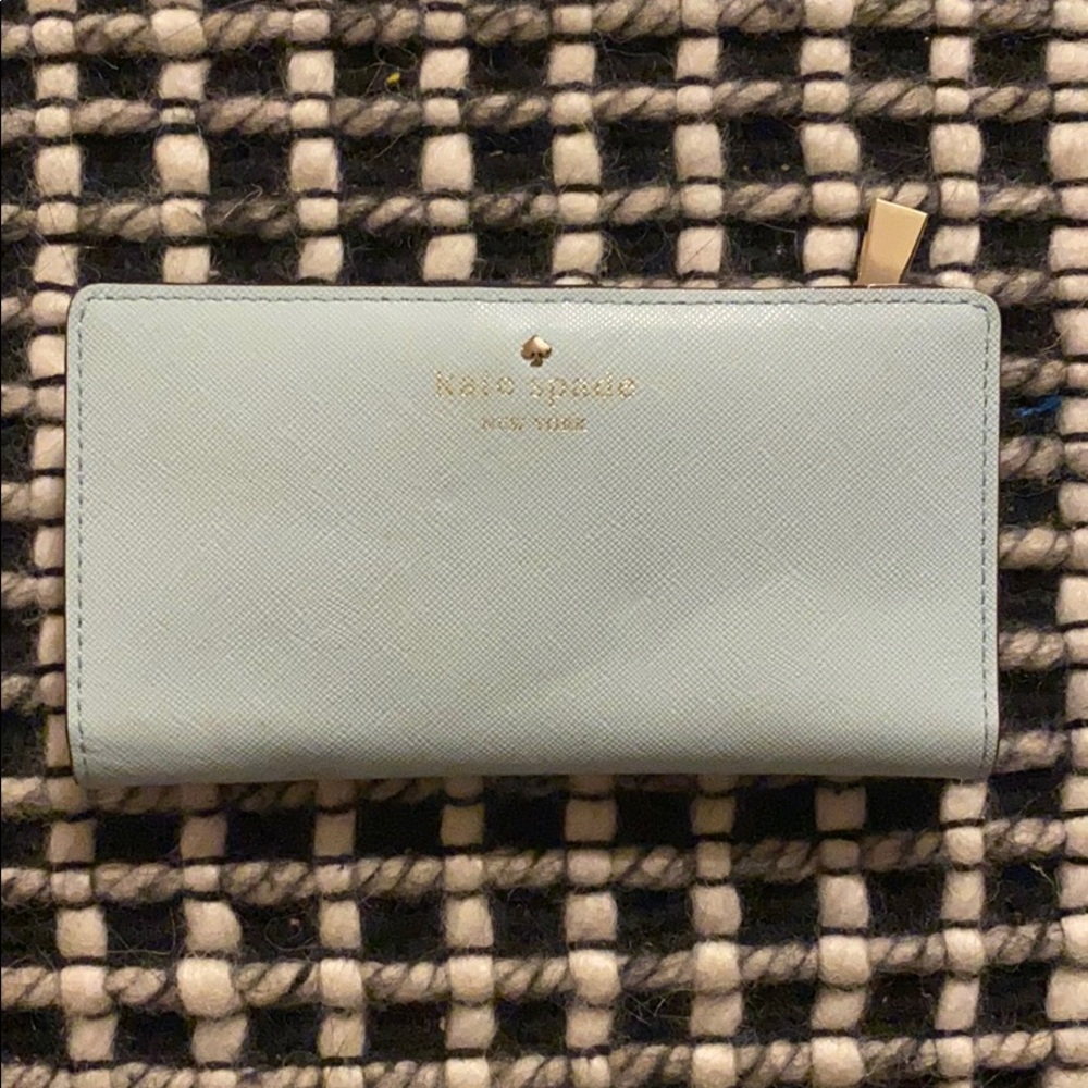 Ice blue Kate Spade wallet